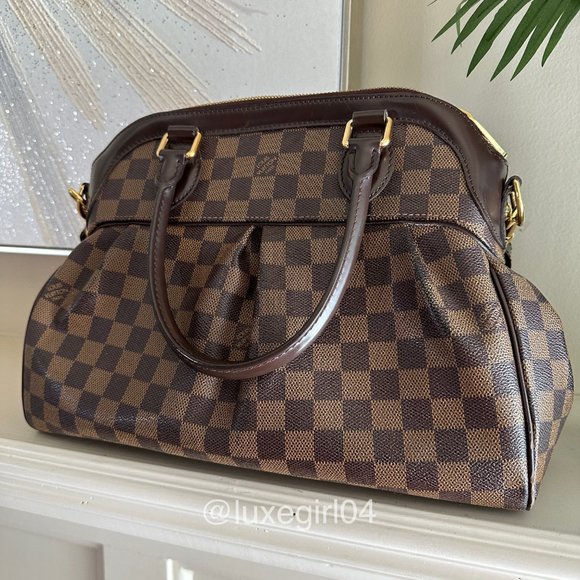 💎 Authentic 💎 Louis Vuitton TREVI PM Handbag Purse Damier Ebene Canvas LV - Picture 2 of 16